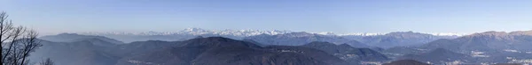 Panoramiczny widok z Monte San Giorgio — Zdjęcie stockowe