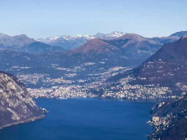 Panoramic view from Monte San Giorgio — Stock Photo, Image