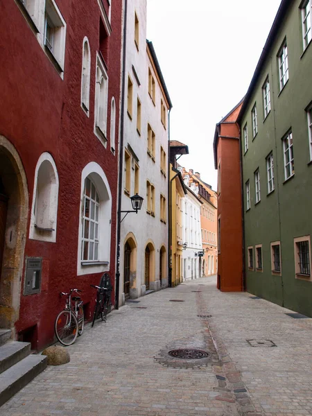Regensburg Duitsland Maart 2017 Gevels Paleizen Steegjes Van Historische Stad — Stockfoto