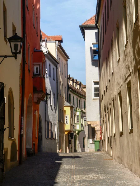 Ratisbona Alemania Fachadas Palacios Callejones Ciudad Histórica —  Fotos de Stock