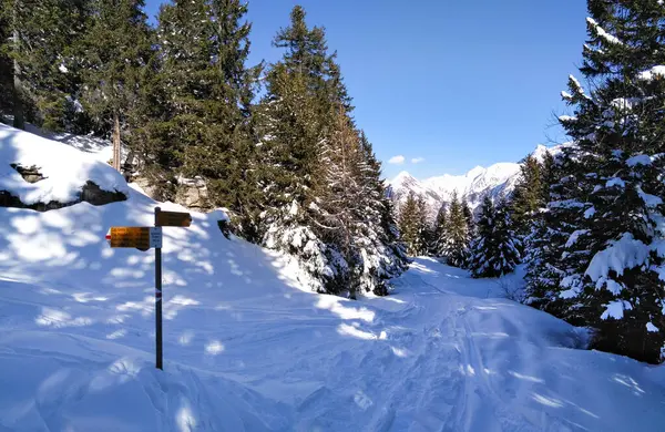 Blenio Szwajcaria Górska Panorama Terenu Narciarskiego Alpach Lepontyńskich — Zdjęcie stockowe