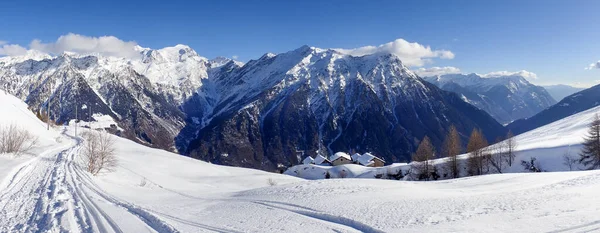 Blenio Switzerland Mountain Panorama Ski Area Lepontine Alps — Stock Photo, Image