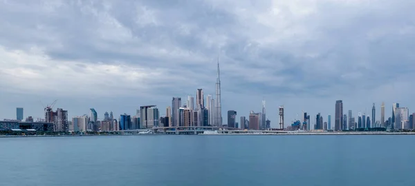 Widok Nabrzeże Burdż Chalifa World Tallest Tower Widok Dubai Creek — Zdjęcie stockowe