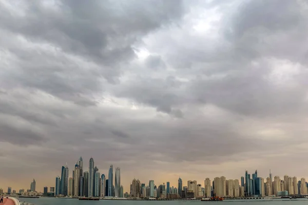 Дивовижний Вид Проживання Пляжу Джумейра Дубай Марина Ватерфронт Skyscraper Residential — стокове фото
