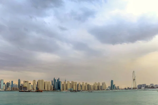 Дивовижний Вид Проживання Пляжу Джумейра Дубай Марина Ватерфронт Skyscraper Residential — стокове фото