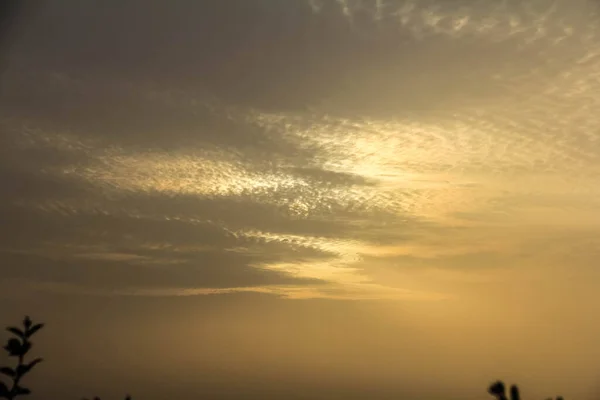 Cloudy Sky Thunderstorm Cloudscape Arabian Sea — стокове фото