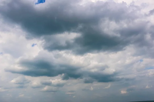 Dramático Céu Nublado Trovoada Paisagem Nublada Sobre Mar Arábico — Fotografia de Stock