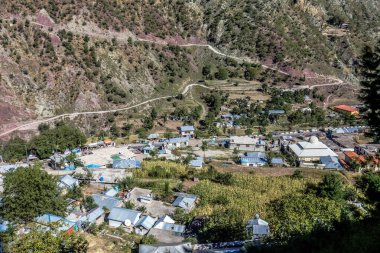 Mansehra Bölgesi, Kaghan Vadisi 'ndeki Shogran dağları arasındaki köy, Pakistan' ın kuzey bölgeleri, Khyber-Pakhtunkhwa