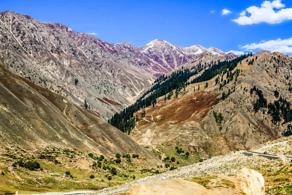Structure Géologique Neige Montagneuse Dans Vallée Naran District Mansehra Khyber — Photo