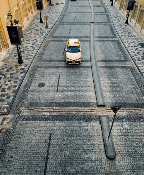 Dubai Emiratos Árabes Unidos 2020 Camino Pavimentación Pie Jbr Con — Foto de Stock