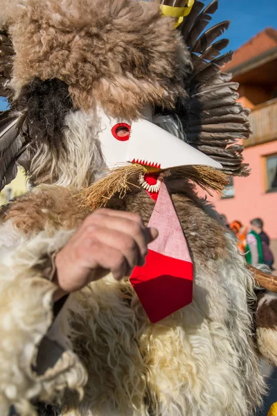 Vir, Slovenya - 3rd Mart 2019: Slovence Ulusal maskeleri 