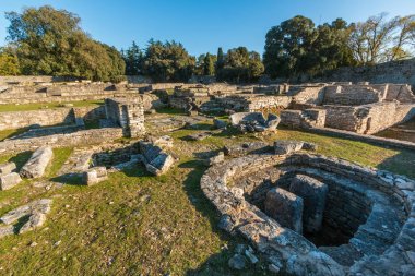 Veliki Brijun Adası'ndaki Bizans kenti Castrum harabeleri, Hırvatistan