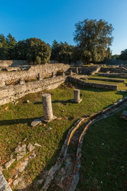 Veliki Brijun Adası'ndaki Bizans kenti Castrum harabeleri, Hırvatistan
