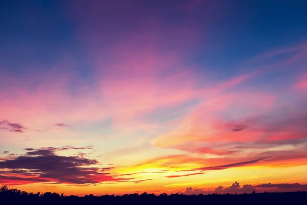Beautiful Sunset Sky Background — Stock Photo, Image