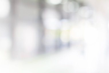 Bina koridorundaki beyaz bulanık arkaplan