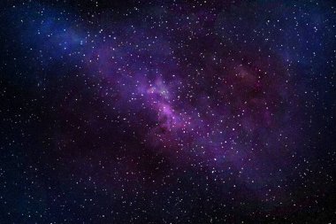 Yıldızlar ve nebula ile gece gökyüzü 