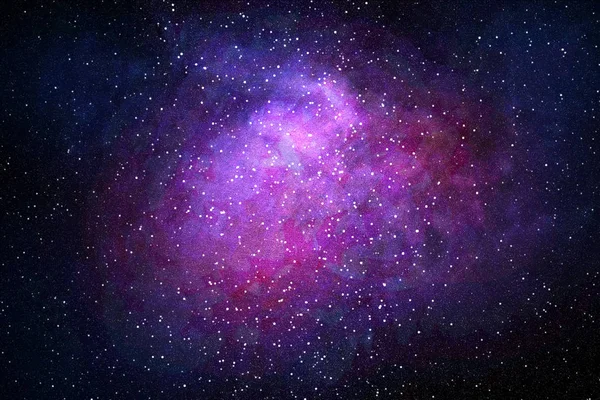 Noční Obloha Hvězdami Mlhovinou — Stock fotografie