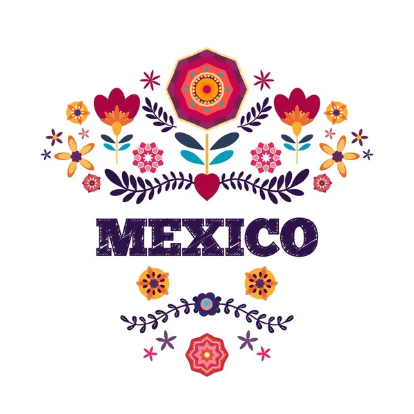 メキシコのパターン、美しい民族 ornamert — ストックベクタ