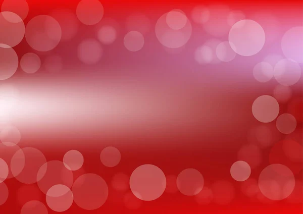 Bokeh Vecteur Arrière Plan Conçu Couleur Rouge Lumière Douce Illustration — Image vectorielle