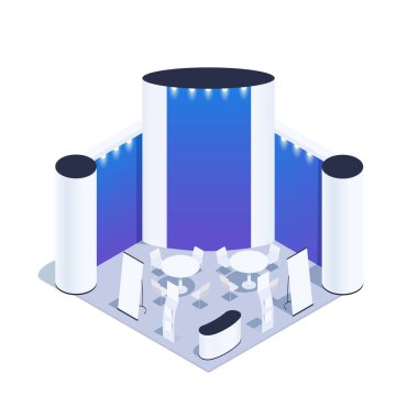 İzometrik Fuar Pavyonu.