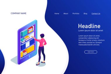 Web sitesinin ana sayfası, açılış sayfası kavramı.