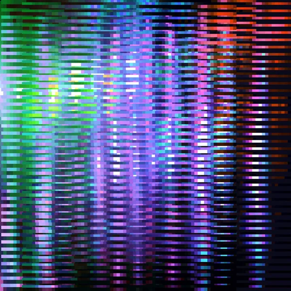 Arrière-plan arc-en-ciel uniforme avec effet glitch . — Image vectorielle