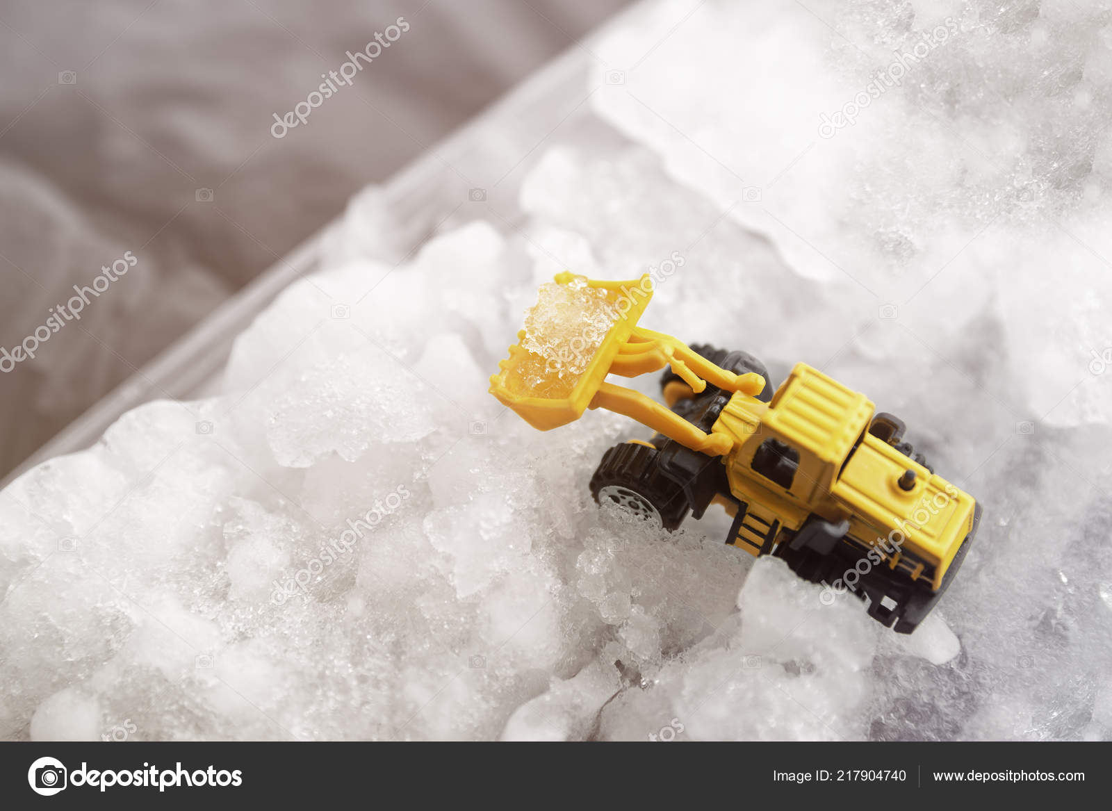 yellow digger toy