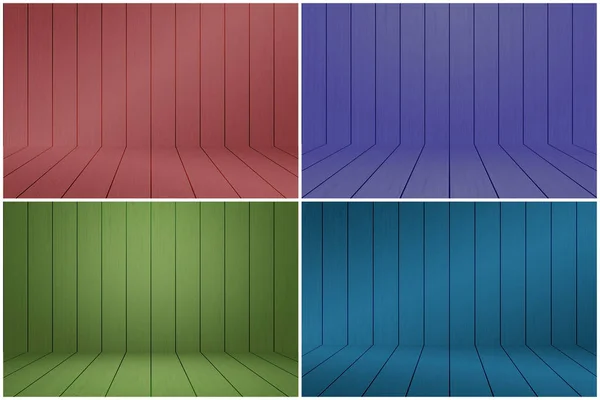 Conjunto Tablones Madera Colores Texturas Fondo Para Diseño Con Espacio — Foto de Stock