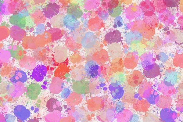 Watercolor Abstract Geometric Background Drawn Circles Modern Artistic Pattern — Stock Photo, Image
