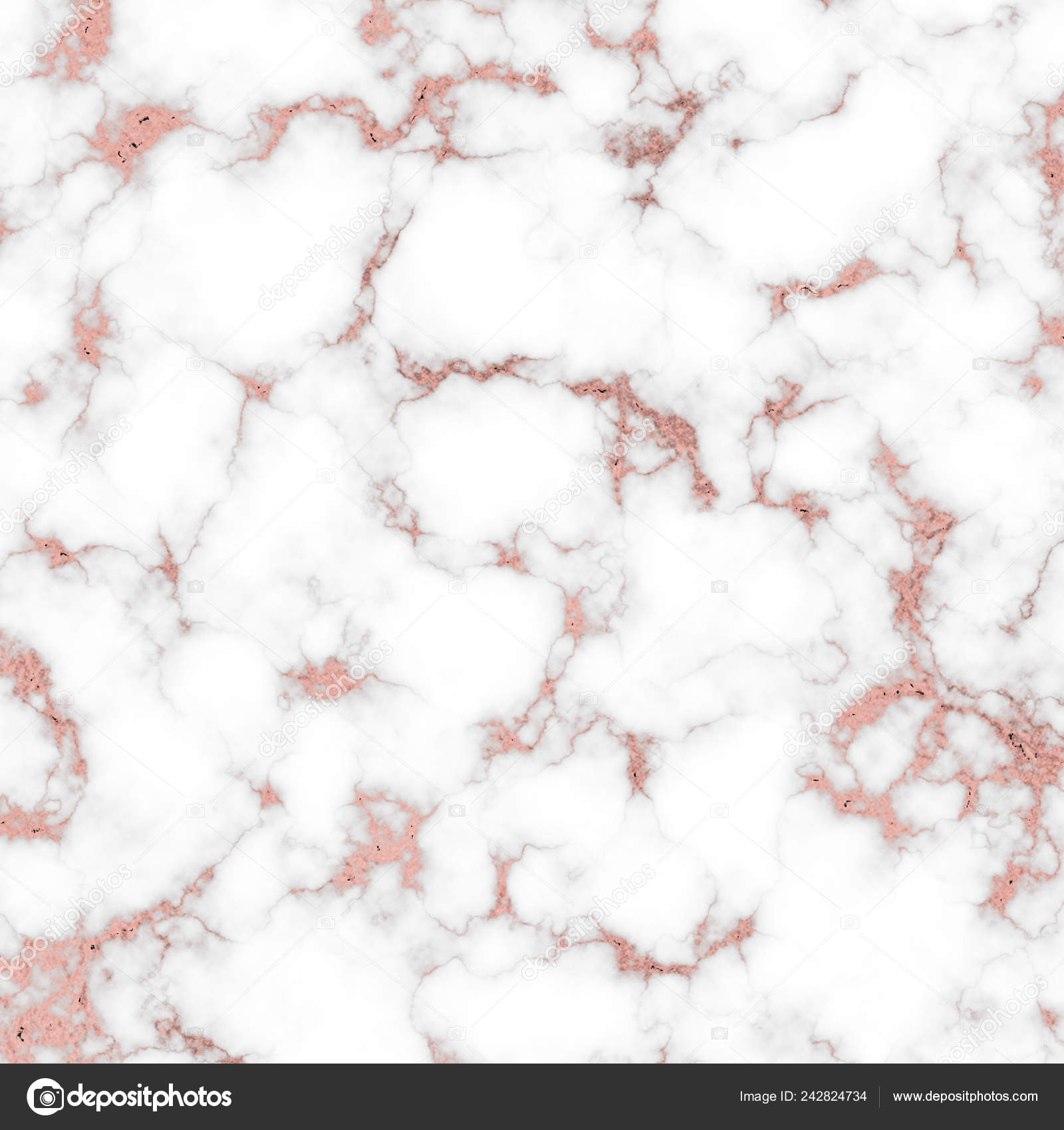 Rose Gold Glitter Marble Background