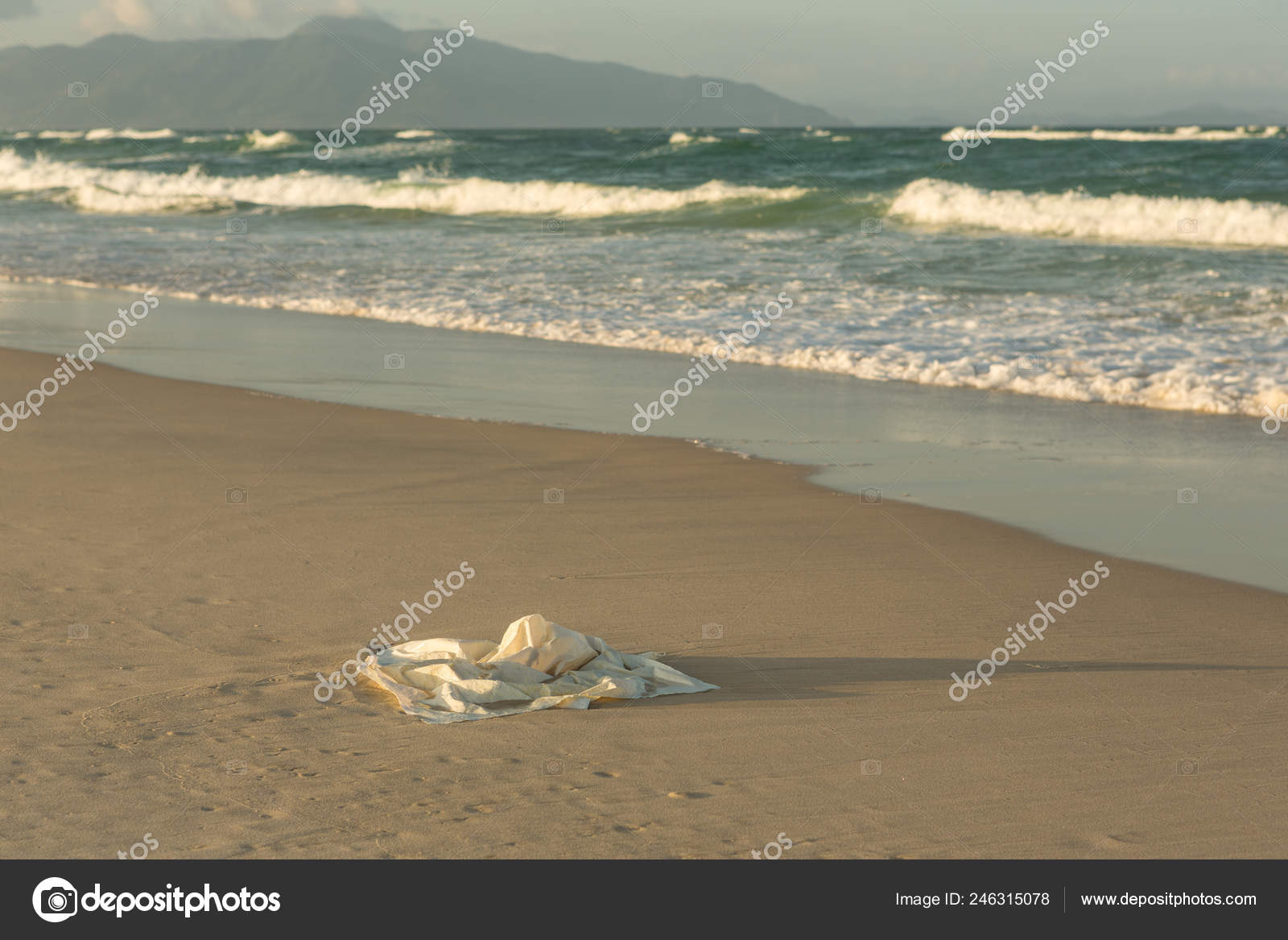 plastic bag beach