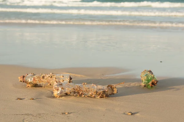 Los Productos Plásticos Obstruyen Naturaleza Cada Vez Más Botella Plástico —  Fotos de Stock