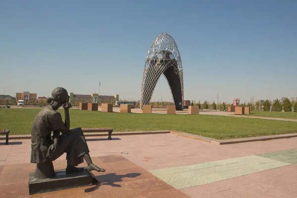 Memorial Akmola camp of wives of traitors of the Motherland ALGERIA , the camp was located in the 26th settlement of labor settlements now the village of Akmol former. Malinovka , Akmola region of Kaz — Stock Photo, Image