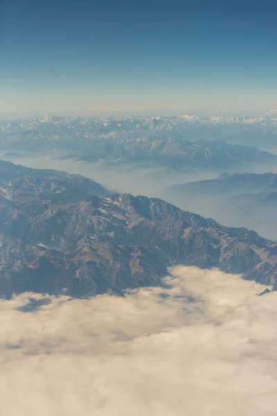 Paysage Montagne Vue Depuis Avion — Photo