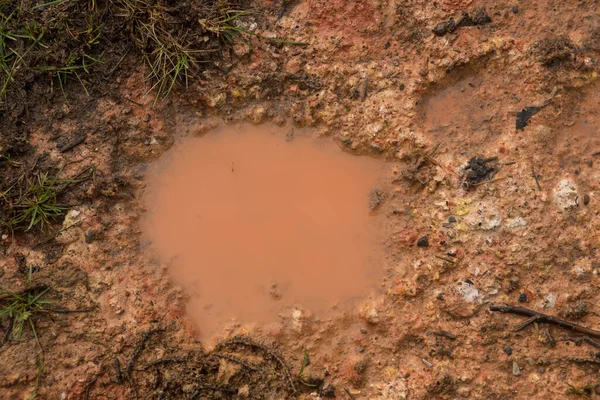 Textura Lama Solo Castanho Húmido Como Argila Orgânica Natural Mistura — Fotografia de Stock