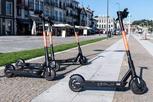 Vila Nova Gaia Portugal 2020 Rental Scooters Circ Company Parked — Stock Photo, Image