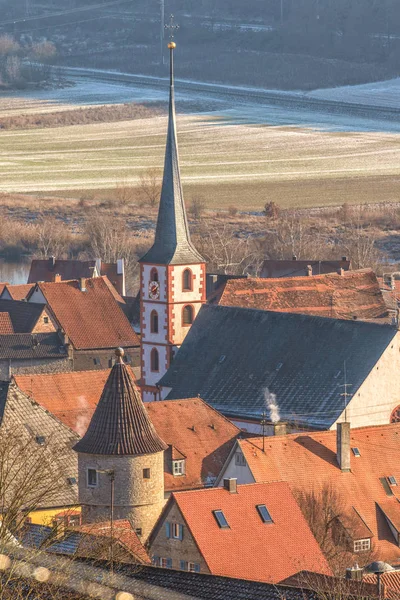 Kerk Toren Van Frickenhausen Onder Franken — Stockfoto