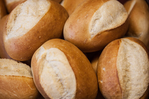 Long rolls freshly baked