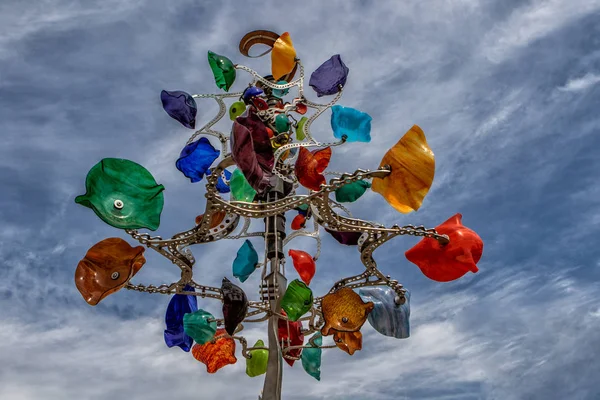 Colorful Wind Chime Cascade Yerevan — ストック写真