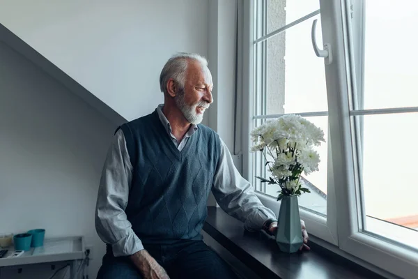 Portrait Mature Man — Stock Photo, Image