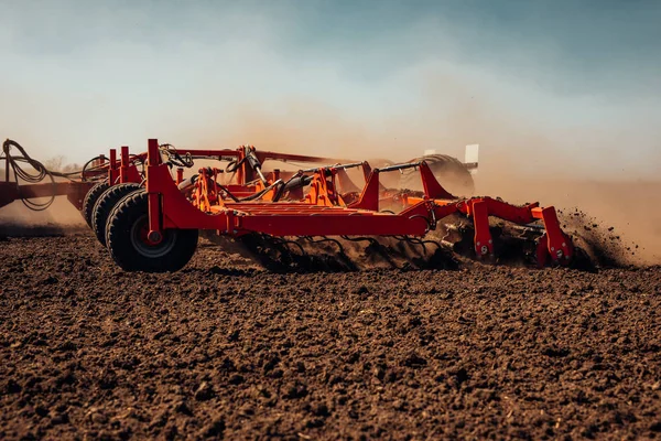 Sowing Plowing Action Spring Season — Stock Photo, Image