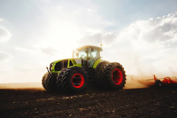 Préparation Des Terres Agricoles Avec Des Semences Pour Année Prochaine — Photo