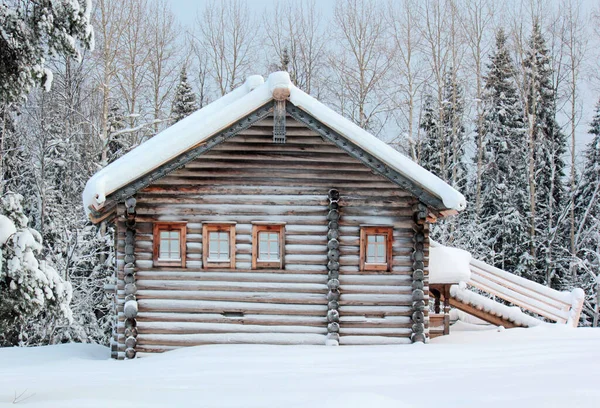 Casas Aldeia Tempo Inverno Imagens De Bancos De Imagens