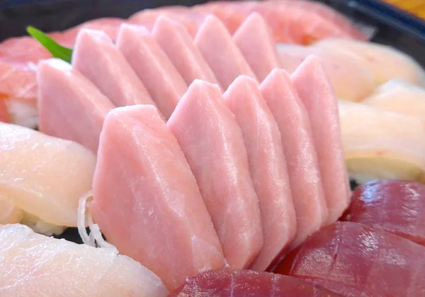 Japanska Sashimi Med Fisk Restaurang — Stockfoto