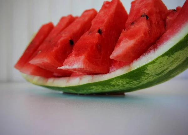 Saftigt Mogen Vattenmelon Röd Vattenmelon — Stockfoto
