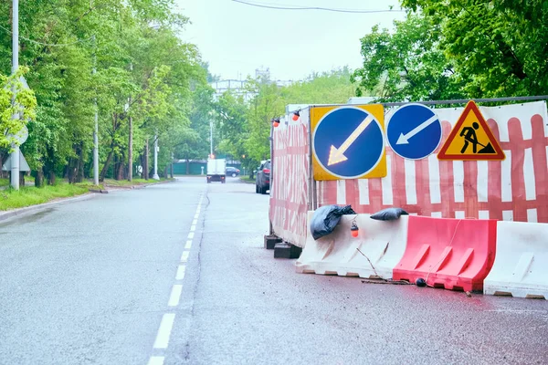 Znaki Drogowe Autostradzie Plan Ogólny — Zdjęcie stockowe