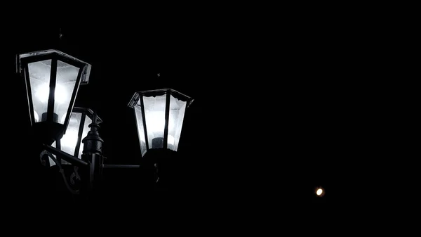 Lanterna Rua Cor Luz Baixa — Fotografia de Stock