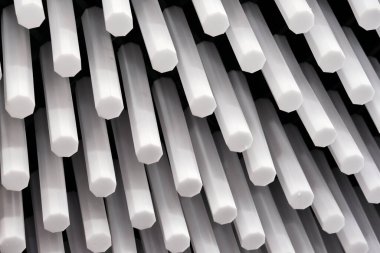 Ses geçirmez kaplama, yakın plan. Stüdyo detayları kaydediliyor