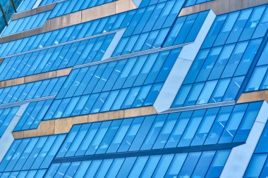 Modern ofis pencere mimarisi. genel plan