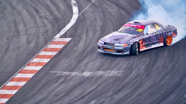 Rusko Ryazan International Track Atron Září2020 Sportovní Auto Řízeném Smyku — Stock fotografie